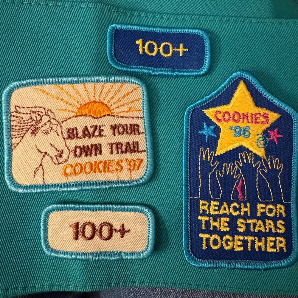 Vintage Girl Scout Patches,GS Cookies